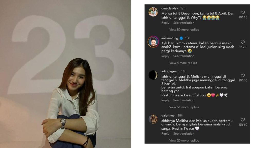 Melisha dan Melitha Sidabutar Lahir hingga Meninggal Dunia Sama-Sama di Tanggal 8, Netizen: Selamat Bertemu di Surga