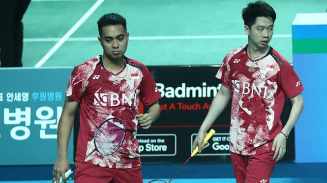 Awal Baik Rahmat/Kevin dan Alwi Farhan di Korea Masters 2023