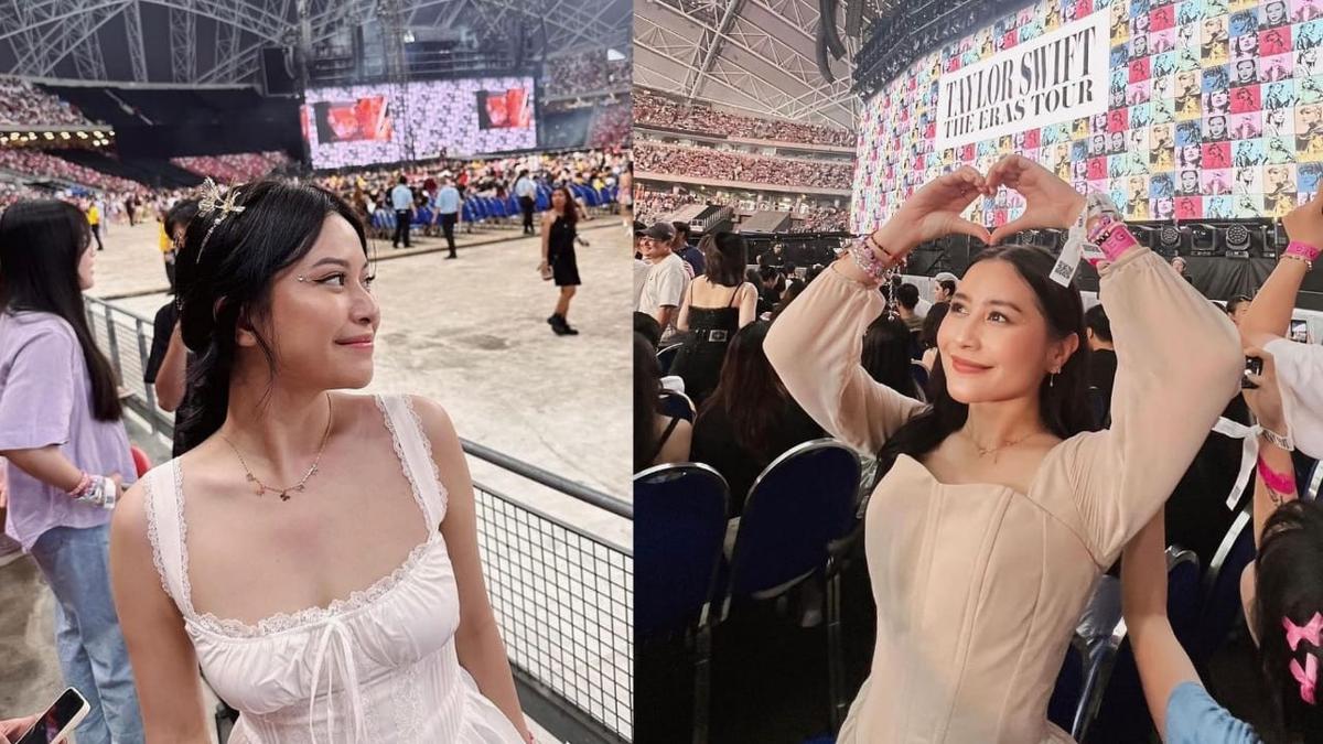 Foto-foto Para Artis dan Selebriti Indonesia di Konser Taylor Swift, Hanggini Tampil Cantik Pakai Dress