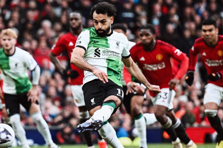 Hasil MU vs Liverpool 2-2: Penalti Mo Salah Selamatkan The Reds