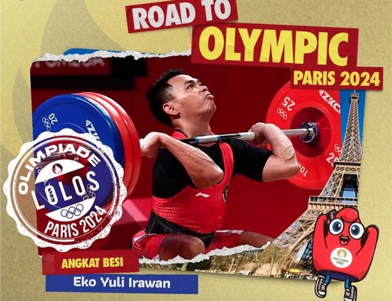 Lifter Indonesia Eko Yuli Irawan Lolos ke Olimpiade Paris 2024