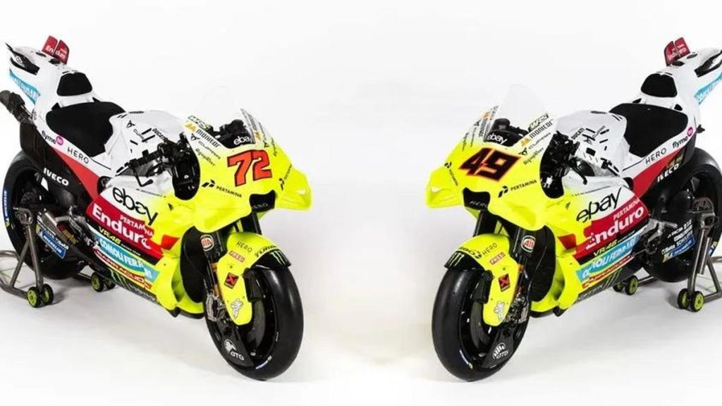 Warna Favorit Valentino Rossi Hiasi Livery Motor Balap Tim Pertamina Enduro VR46 Racing