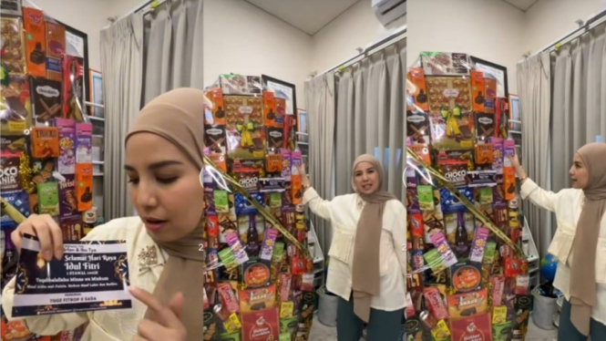 Isi Parcel Lebaran Fitri Tropika Bikin Melongo! Tinggi Lebih dari 1 Meter!