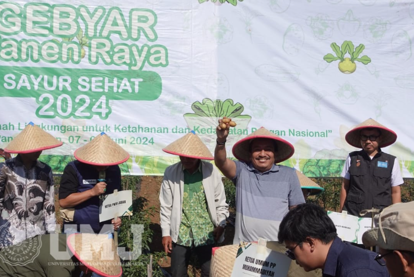 Panen Raya Sayur Sehat, Rektor UMJ: Kepedulian Pemerintah Jadi Kunci Pertanian