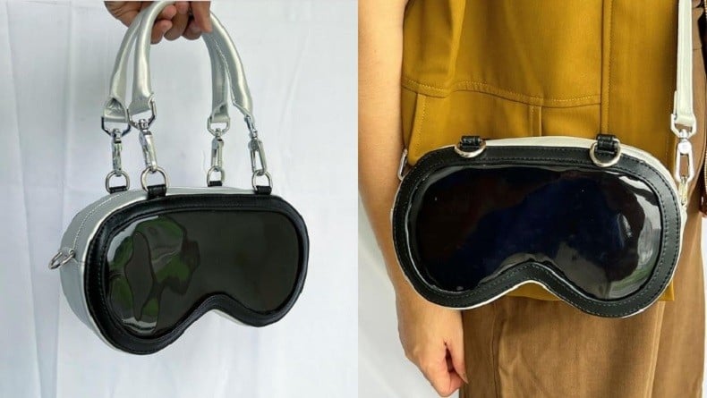 Viral Pria Arek Suroboyo Bikin Tas Model Apple Vision Pro