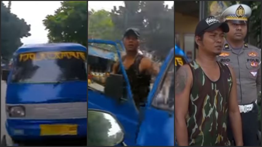 Viral! Sopir Angkot Lawan Arah Pukul Pemotor yang Menegur, Simak Aturan dan Sanksi Hukumnya