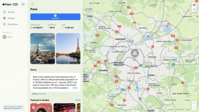 Apple Maps Bisa Dibuka di Web