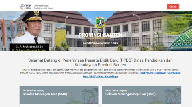 PPDB Banten 2024 Resmi Dibuka Hari Ini, Simak Cara Daftar, Jadwal dan Syaratnya