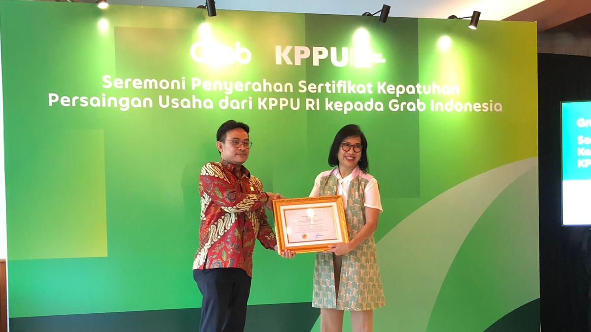 Grab Indonesia Jadi Perusahaan Teknologi Pertama yang Kantongi Sertifikat Kepatuhan Persaingan Usaha dari KPPU