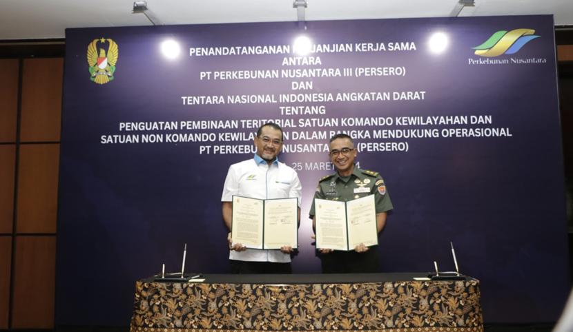 Holding Perkebunan dan TNI AD Jalin Kolaborasi Amankan Aset Negara