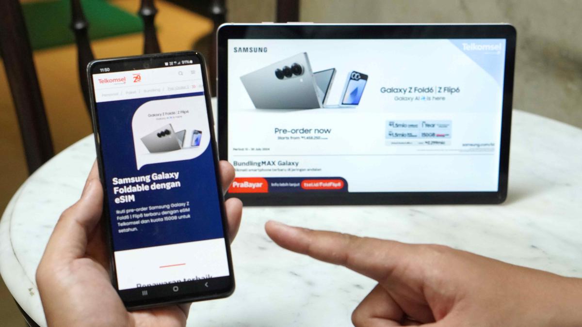 Paket Bundling Telkomsel-Samsung Galaxy Z Fold 6 dan Flip 6 Tawarkan Bonus eSIM dan Kuota 150GB