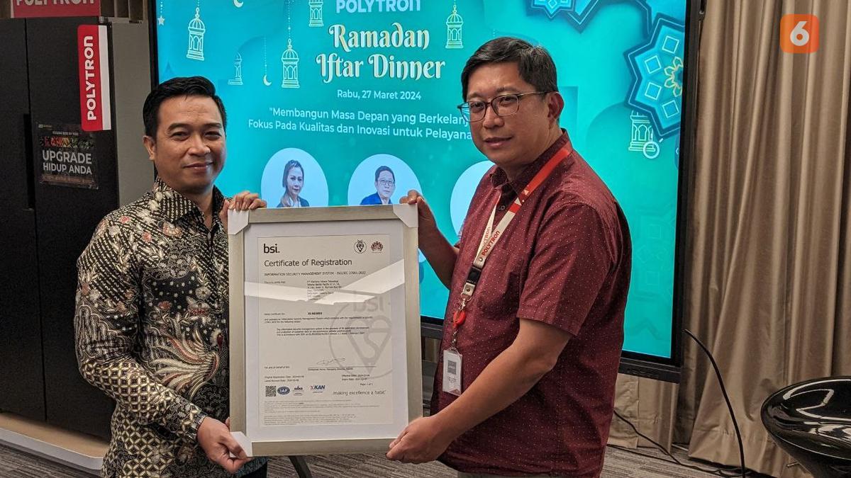 Polytron Raih ISO 27001, Bukti Komitmen Keamanan Data di Era Digital