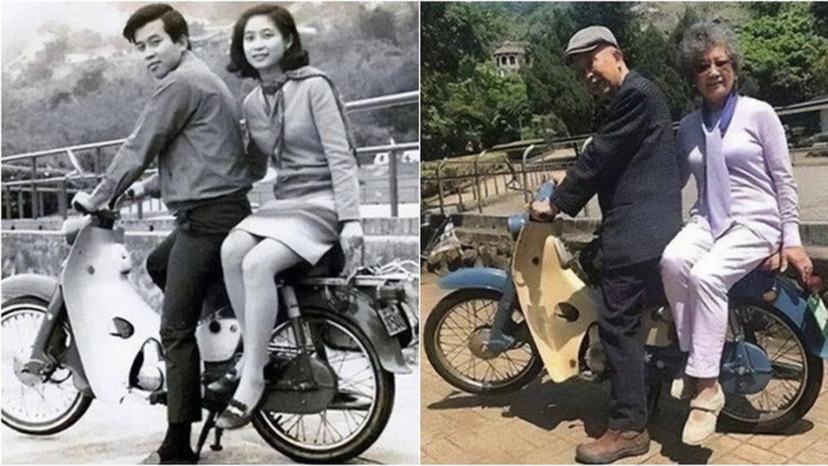 6 Potret Reka Ulang Foto Lawas Suami Istri Masa Muda Vs Kini, Nostalgia Romantis