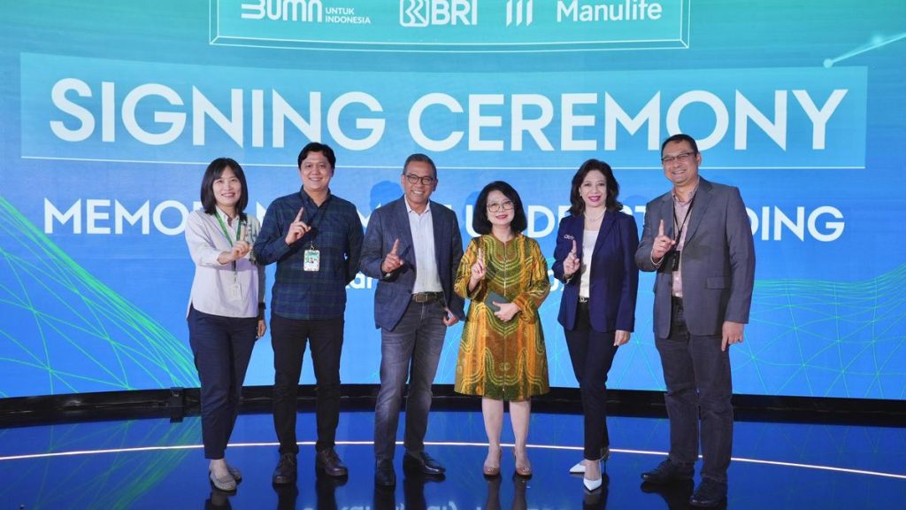 BRI Jalin Kerja Sama dengan Manulife Indonesia Guna Permudah Pembayaran Premi Asuransi